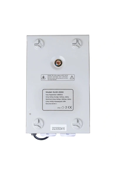 Powermaster SLIM-2000 OTOMATİK 1200 WATT 2000VA VOLTAJ REGÜLATÖRÜ (5047) - Resim 3