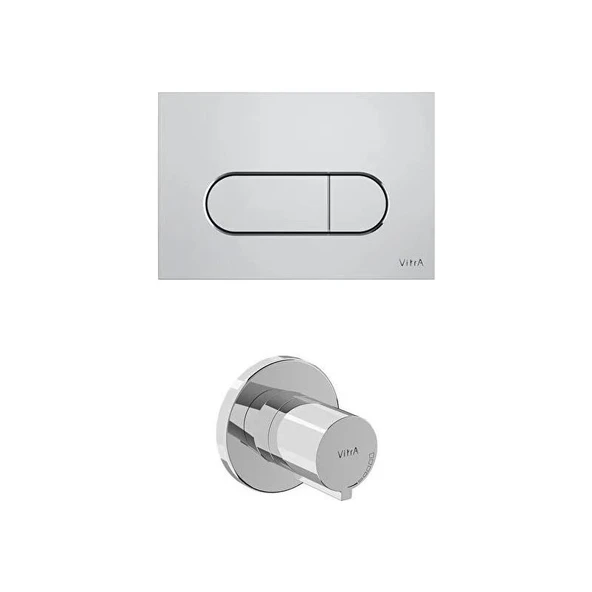 VitrA Round Panel Set (740-2280+A41461GR) 800-2031 Round Panel Set