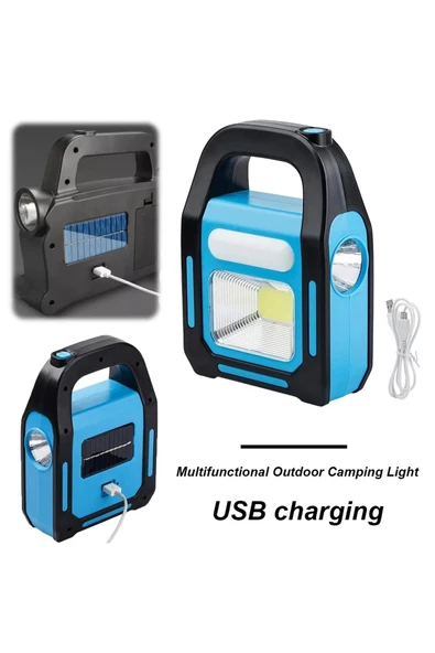 GARRA Solar Işıldak Fener Güneş Enerjili Ve Usb Şarj Lamba Kamp Güç Kaynağı ürün görseli