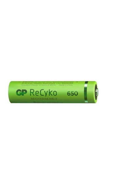GP Aaa 650 Mah Şarjlı Ince Kalem Pil 2'li Paket 65aaahchp-bu2 - Resim 2