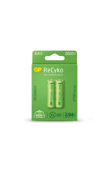 GP AA 2600 mAh Şarjlı Kalem Pil 2'li Paket Kalem