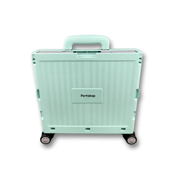 4 Tekerlekli, Yeşil, 32L Standart Boy, Sabit Tutacaklı Alışveriş Arabası - 2