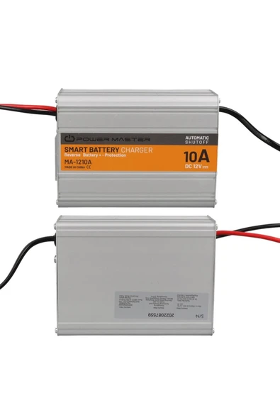 Powermaster MA-1210A 12 Volt - 10 Amper Akıllı Hızlı Akü Şarj Cihazı Analog Amper Göstergeli - Resim 2