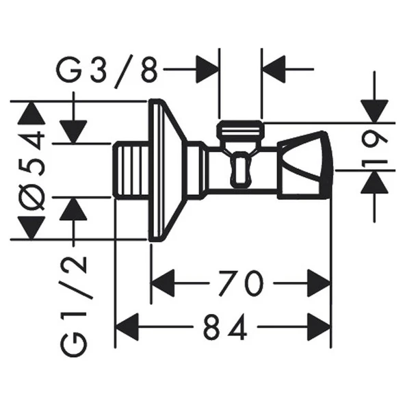Hansgrohe Ara Musluk E, G 3/8 Çıkış 13902000 - 2
