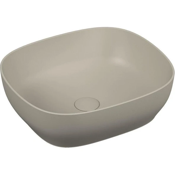 VitrA Outline 48 cm Mat Bej Kare Lavabo 5994B420-0016