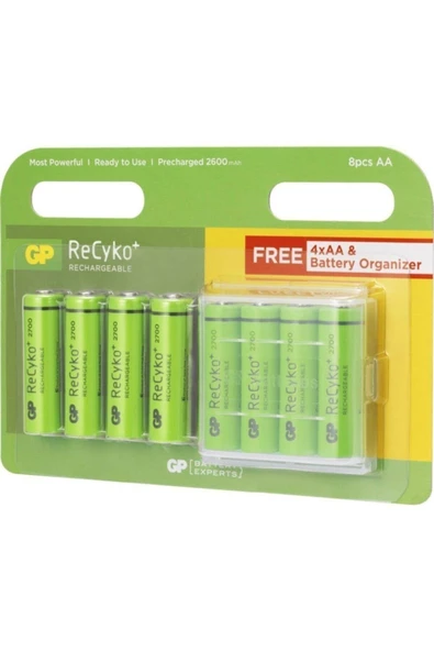 GP Batteries Gp270aahcemtr-2ued8 4 4 2700mah Şarjlı Kalem Pi - Resim 2