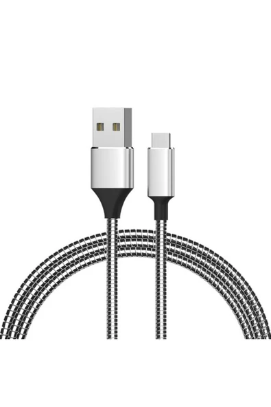 Powermaster 3799 Type-c Metal Şarj Ve Data Kablosu 1mt 2.1a