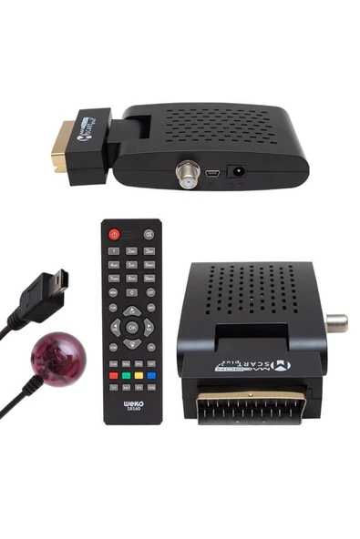 MAGBOX Scart Plus Tkgs'li Scart Girişli Mini Sd Uydu Alıcısı
