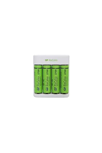 GP Recyko B411 Usb Aa-aaa Şarj Cihazı Recyko 2600 Mah Aa Kalem Pil 4'lü - Resim 3