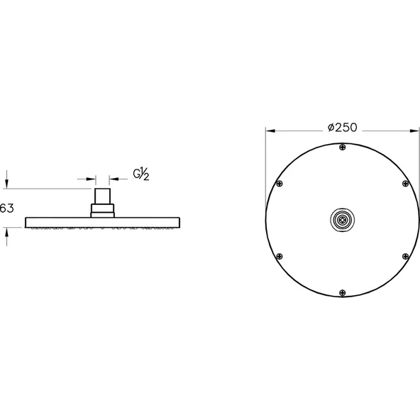 VitrA Suit A4563829 Duş Başlığı, Soft Bakır - 5