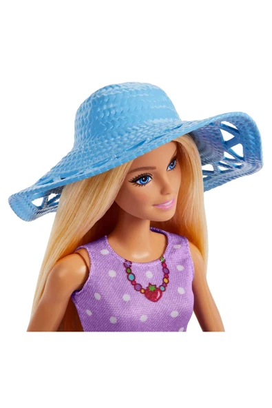 Barbie Malibu ve Chelsea Kıyafetleri ve Aksesuarları, 9 aksesuar ile piknik temalı oyun seti JBF43 - 3