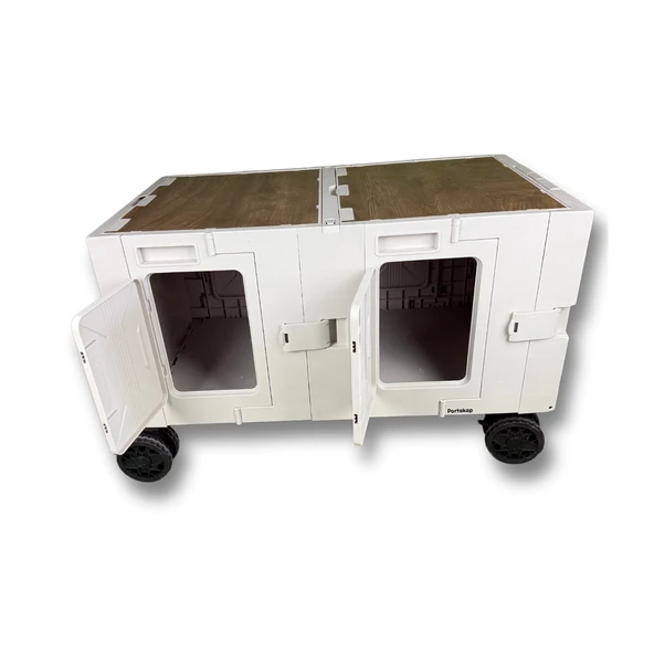 230 Litre 4 Tekerlekli, Katlanır, Piknik Arabası - 4