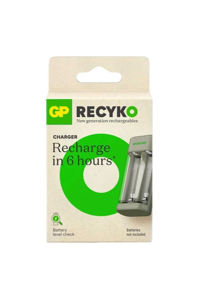 GP Recyko E221 Usb 2'li AA - AAA Pil Şarj Cihazı (GPACSE221004 GPE221R21-2GTLB1) - 2