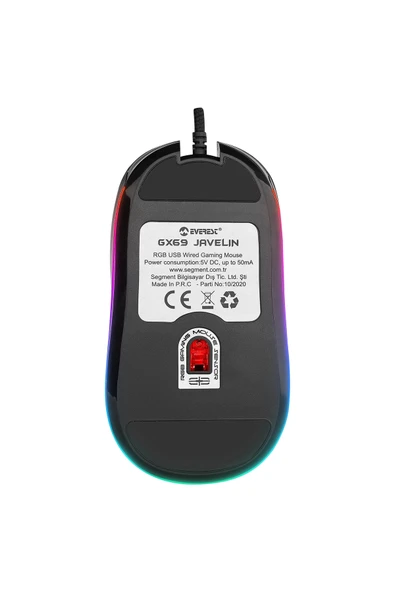Everest Oyuncu Gaming Mouse Javelin Gx69 4800 Dpı Makro Yazılımlı Rgb Drag Click - 5