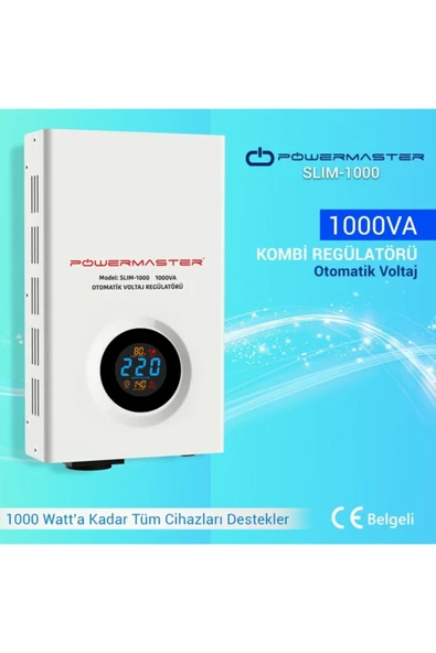 Powermaster 1000va Otomatik Voltaj Kombi Regülatörü Slım-1000 - Resim 5
