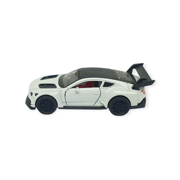 Çek Bırak Metal Arabalar 12 cm - 3671C - Beyaz - Resim 4