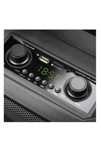 MagicVoice Mv-2015 Usb-sd-bt 1 El - 1 Yaka Mikrofonlu Taşınabilir Seyyar Amfi - 6