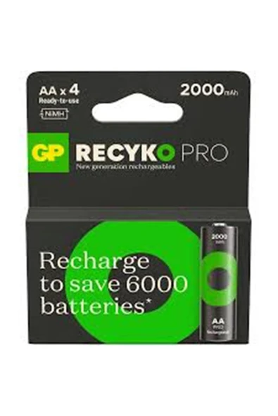 GP AA 2100 mAh Şarjlı Kalem Pil 4'lü Paket ReCyko Pro GP210AAHCBEM-2GB4 ürün görseli