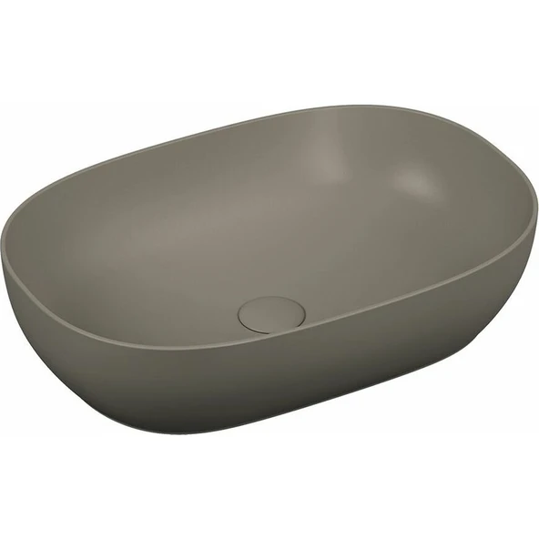 VitrA Outline 5995B450-0016 Oval Lavabo, 60 Cm, Mat Vizon