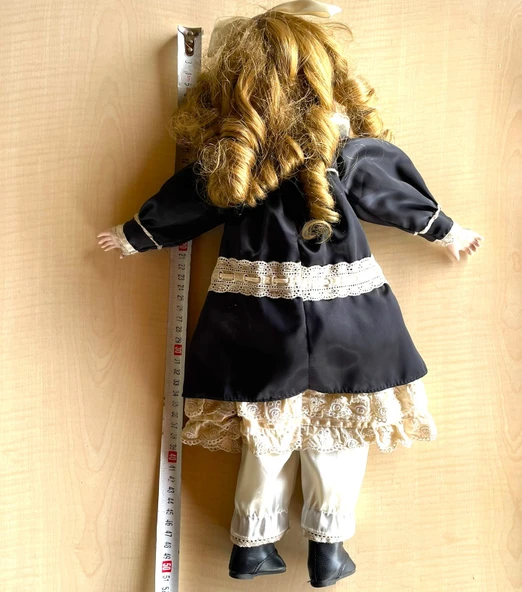 1987 YAPIM DAMGALI PORSELEN BEBEK OYUNCAK BEBEK - 7