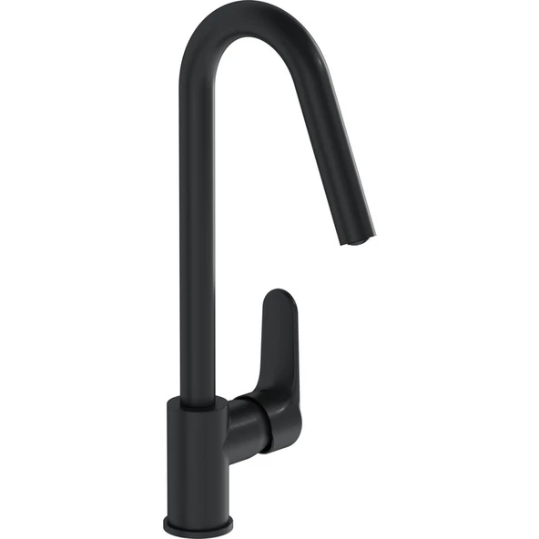 Artema Root Round A4274236 Eviye Mutfak Bataryası, Mat Siyah