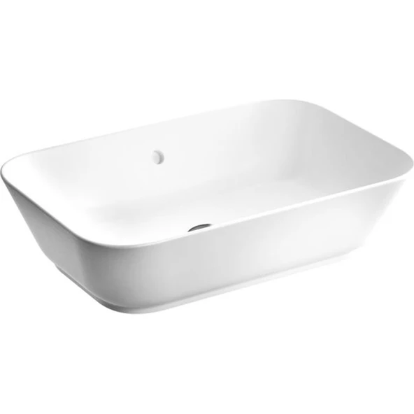 VitrA Geo 7425B003-0012 Dikdörtgen Çanak Lavabo, 60 cm, Beyaz
