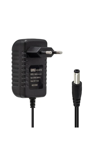 Powermaster Weko 24 Volt 1 Amper 24 Watt Plastik Kasa Priz Tipi Adaptör (5.5x2.5 Uçlu) ürün görseli