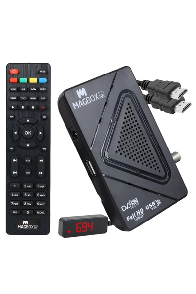 MAGBOX Homebox Full Hd Uydu Alıcısı 4000 Kanal Tkgs / Youtube / Usb Destekli (UZATMA DİSPLAY GÖZLÜ)