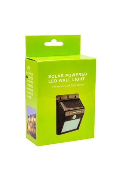 Powermaster PM-4528 Solar Sensörlü Duvar Tipi 20 Ledli Beyaz Led Aplik - Resim 3