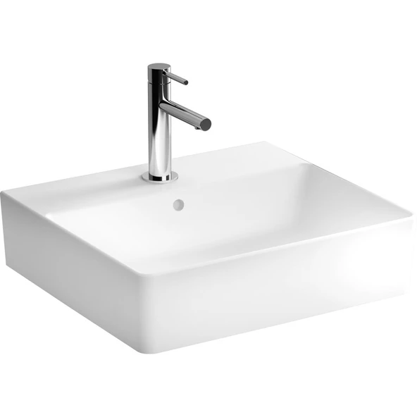 VitrA Geo 7425B003-0012 Dikdörtgen Çanak Lavabo, 60 cm, Beyaz - 3