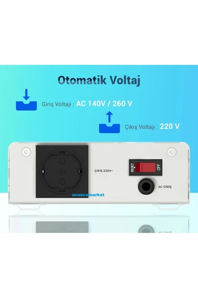 Kalite OTOMATİK VOLTAJ SABİTLEYİCİ (KOMBİ-ASANSÖR-ELEKTRİKLİ ALETLER-TIBBİ CİHAZ-BİLGİSAYAR VE TÜM CİHAZLAR - Resim 4