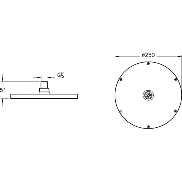 VitrA Suit A4563839 Duş Başlığı, Parlak Siyah - 2