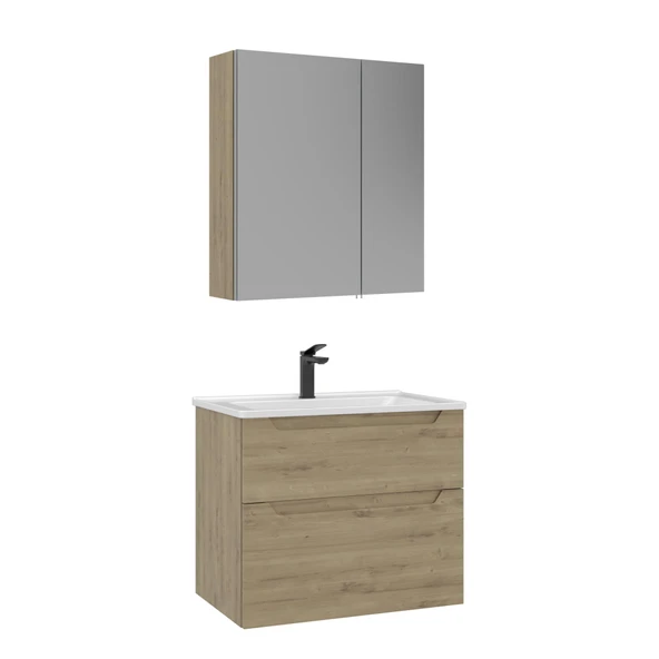 Orka Messina 65 cm Meşe Banyo Dolabı Alt Modül Lavabo - Resim 2