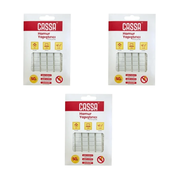 Cassa Tack-It Hamur Yapıştırıcı 50 gr Beyaz (065) 3 Adet ürün görseli