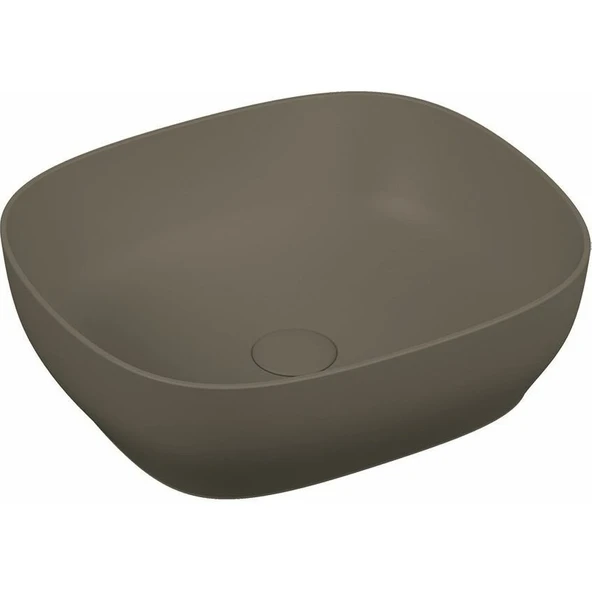 VitrA Outline 5994B450-0016 Kare Lavabo, 48 Cm, Mat Vizon