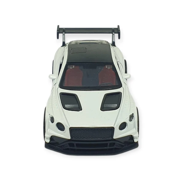 Çek Bırak Metal Arabalar 12 cm - 3671C - Beyaz - Resim 5