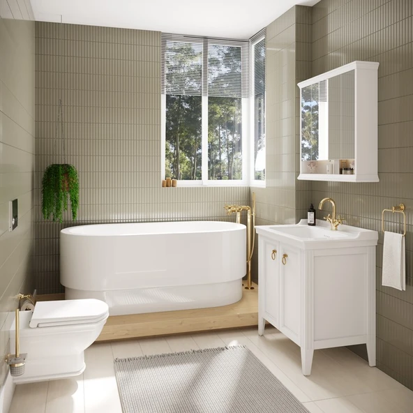 VitrA Valarte 7805B403-0090 Asma Klozet, Rim-ex, 54 cm, Beyaz - 2