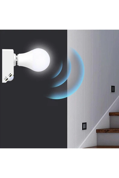 Powermaster Ledx DY-102 Abs 360 PIR Hareket Sensörlü E27 Duy Aparatı - 2