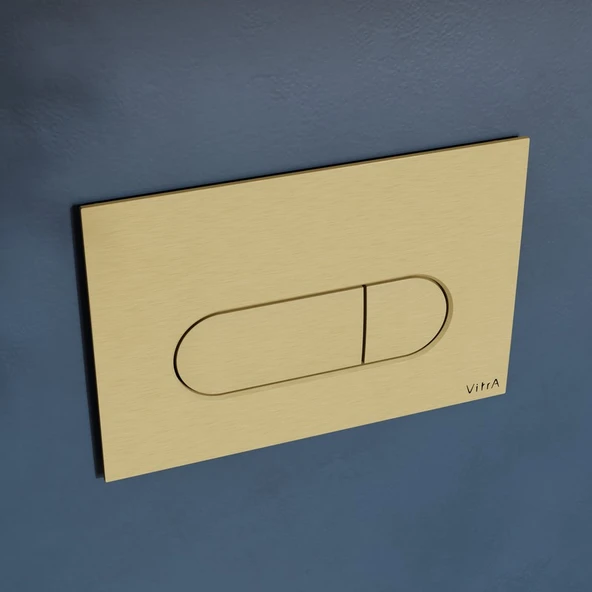 VitrA Root Round 740-2225 Kumanda Paneli, Fırçalı Altın - 3