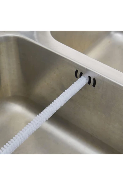 YolTech Petek Kalorifer Gider Lavabo Banyo Klozet Borusu Tıkanıklığı Açıcı Açma Temizleme Fırçası Teli - Resim 3