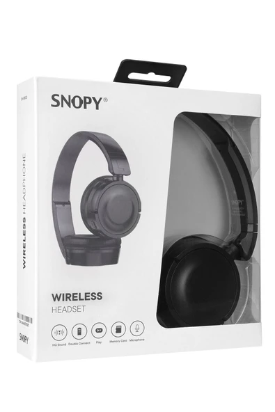 Snopy Sn-xbk33 Siyah Batty Tf Kart Özellikli Bluetooth V 5.0 Katlanabilir Kulak Üstü Kulaklık - Resim 6