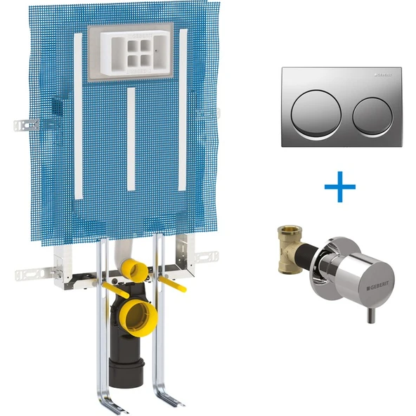 Geberit Geberıt Alpha Gömmerezervuar 110.174.00.1+KUMANDA Kapağı+Stop Valf
