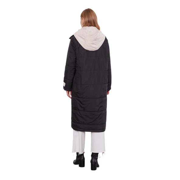 Kadın Çift Renk Şişme Mont 560038 - Resim 4