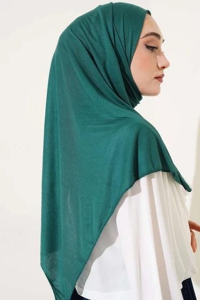 Basic Penye Şal Zümrüt - Resim 3