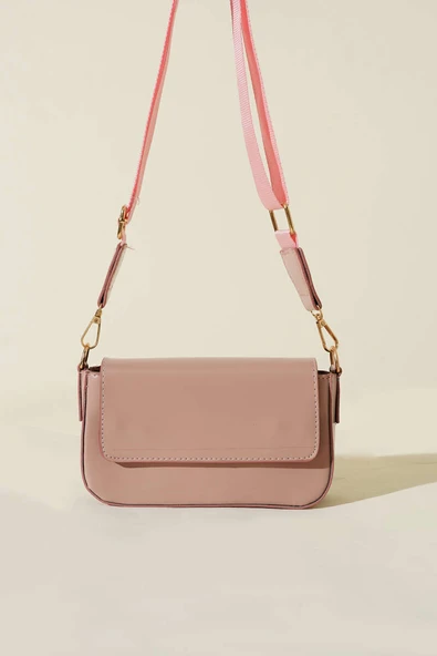 Tek Gözlü Mıknatıslı Kol Çantası Pudra - Resim 2