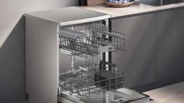 Siemens SN216I00DT iQ100 Solo Bulaşık Makinesi 60 cm Fırçalanmış çelik parmak izi tutmaz - 3