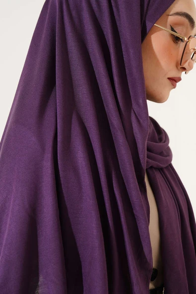 Basic Penye Şal Mor - Resim 4