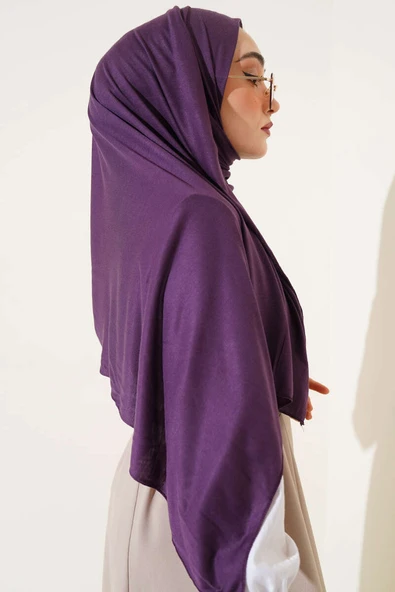 Basic Penye Şal Mor - Resim 3