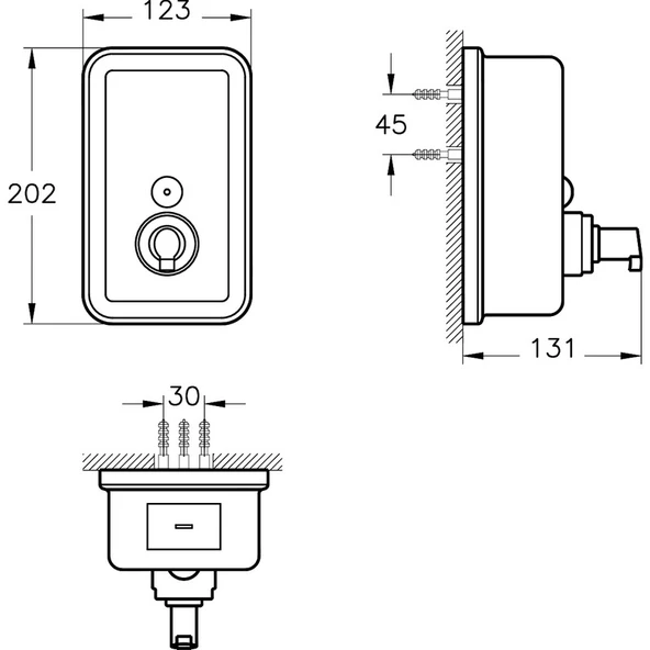 VitrA Arkitekta A44507 Köpük Dispenseri, Krom - 2