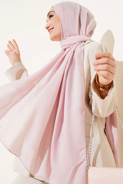 Rami Naturel Şal Pudra -02 - Resim 2